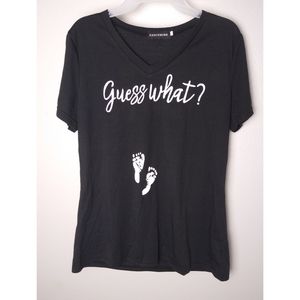 FANCYQUBE Pregnancy announcement T-shirt